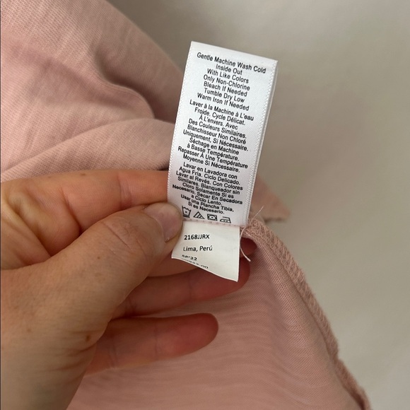 Nation LTD Caitlin Bold Shoulder puff sleeve flutter Crew neck pink size small - Picture 4 of 6